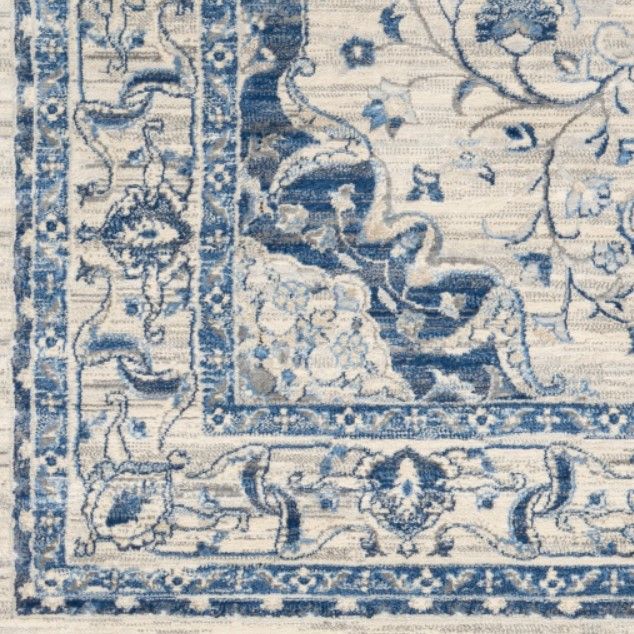 Surya Monaco Ivory/Navy 4'x6' Area Rug-3