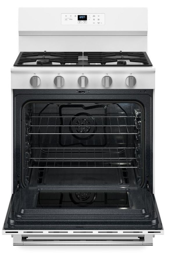 Maytag® 30" White Freestanding Gas Range-1