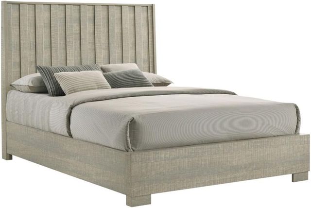 Coaster® Channing Rough Swan Grey Oak Panel Bed-0