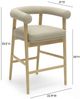 TOV Furniture Spara Natural/Taupe Vegan Leather Counter Stool-2