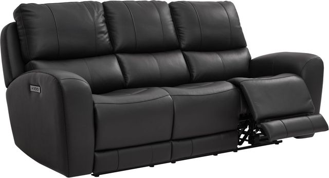 Leather Italia™ Cambria Bel Vista Black Power Reclining Sofa-0