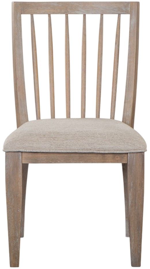 Magnussen Home® Ainsley Cerused Khaki Upholstered Chair-2