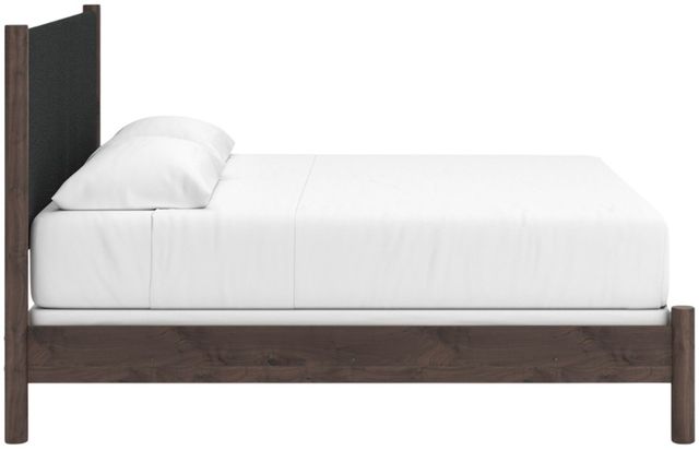 Signature Design by Ashley® Cadmori Black/Brown King Upholstered Panel Bed-2