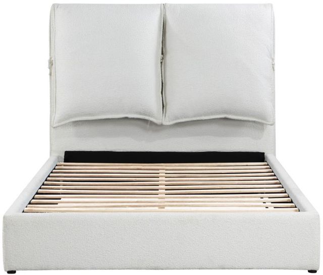 Coaster® Gwendoline White Upholstered Queen Platform Bed-2