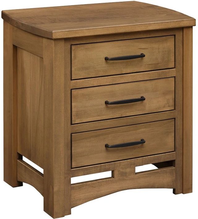 Country Classic Collection Customizable Homestead 3-Drawer Nightstand-0