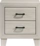 Elements International Makayla Gray Nightstand-1