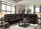 Furniture of America® Gorgius 6-Piece Espresso Modular Power Reclining Sectional-1