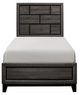 Homelegance® Davi Gray Twin Panel Bed-2