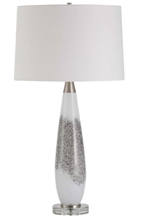 Uttermost® Quinn Metallic Silver Table Lamp-0