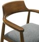 Armen Living Emorie Charcoal/Walnut Dining Chair-5