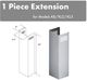 ZLINE 36" Stainless Steel Chimney Extension -3