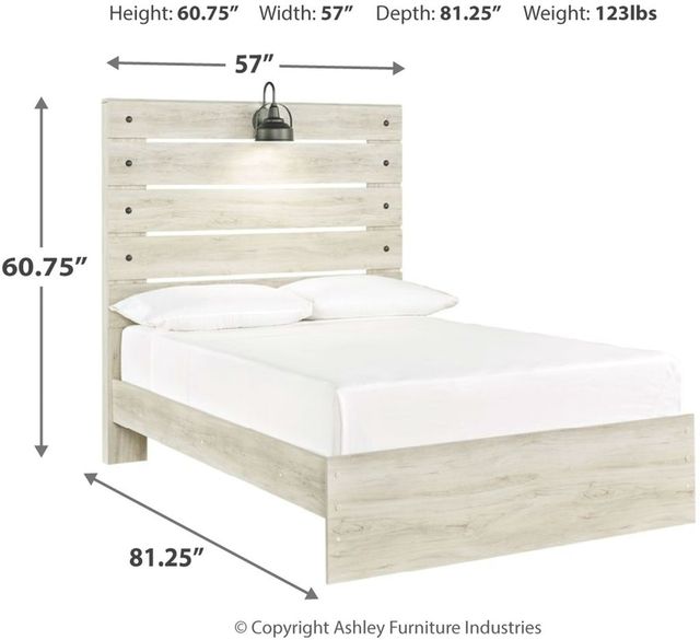 Signature Design by Ashley® Cambeck Whitewash Full Panel Bed-2