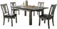 Elements International Nathan 5-Piece Gray Oak Dining Set-0