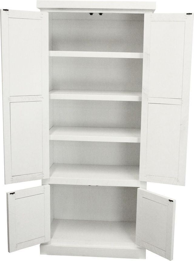 American Heartland Manufacturing Bright White Double Door Pantry-2