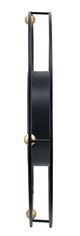 A & B Home Black/Gold Thin Metal Gear Clock-3
