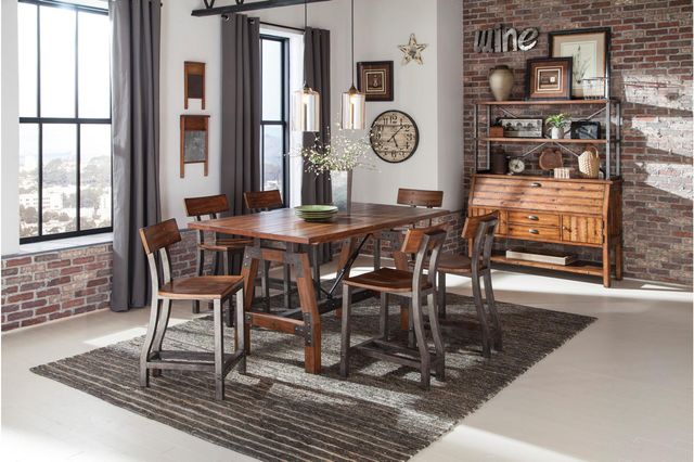 Mazin Furniture Holverson Rustic Brown Counter Height Table-3