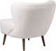 Moe's Home Collection Margot Shearling Cream Accent Chair-4
