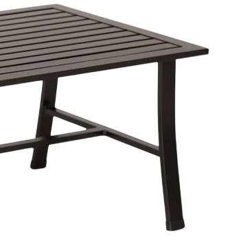 Sunset West La Jolla Espresso Metal Outdoor Coffee Table-1