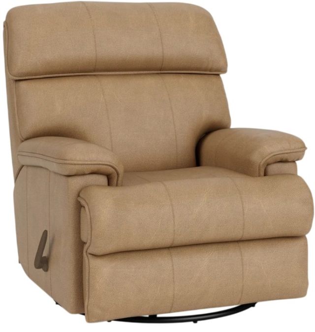 Flexsteel® Customizable Geneva Leather Manual Swivel Gliding Recliner-1