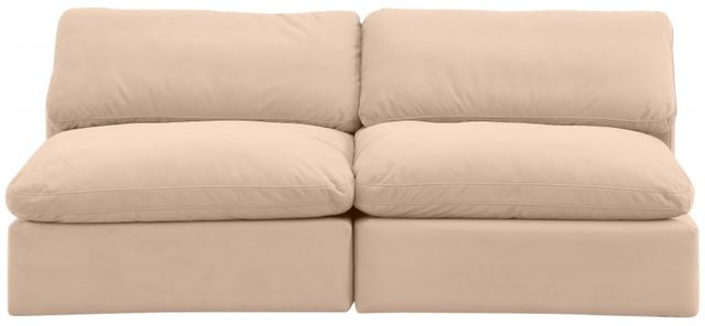 Meridian Furniture Comfy 2-Piece Beige Velvet Armless Sofa-1