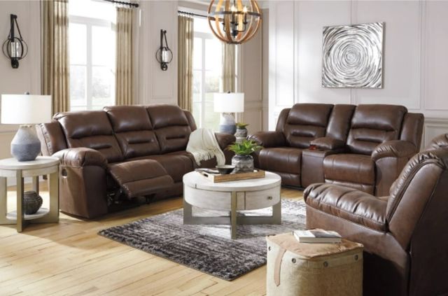 Signature Design by Ashley® Stoneland 3-Piece Chocolate Living Room Set with Power Reclining Sofa-4