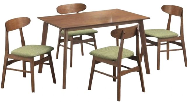 New Classic® Home Furnishings Morocco 5-Piece Brown/Green Dining Table Set-0