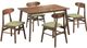 New Classic® Home Furnishings Morocco 5-Piece Brown/Green Dining Table Set-0