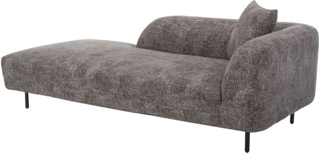 Moe's Home Collection Deleuze Black Chaise-0