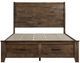 Homelegance® Jerrick Burnished Brown Queen Storage Sleigh Platform Bed-2