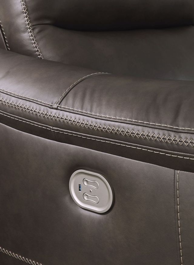 Signature Design by Ashley® Salvatore 6-Piece Chocolate Power Reclining Sectional-2