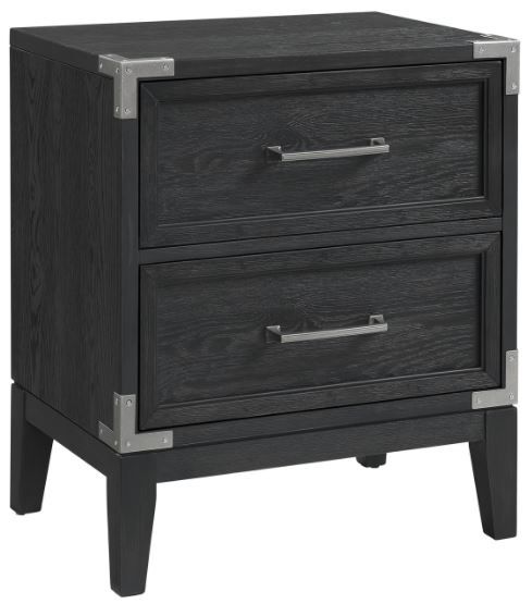 Intercon Laguna Weathered Steel 17" Nightstand-1
