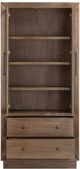 Crestview Carver Stained Brown 3-Shelf Bookcase-2