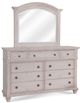 American Woodcrafters 2410 Sedona Cobblestone White Dresser-1