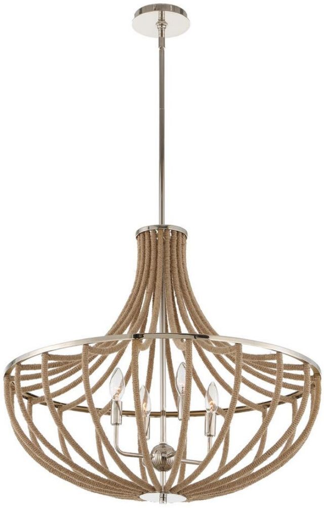Uttermost® Lovelock Brown/Nickel 4-Light Pendant-3