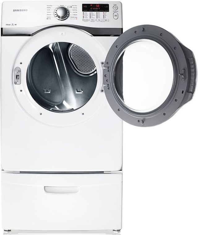 Samsung 7.4 Cu. Ft. Neat White Front Load Gas Dryer-1