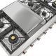 Ilve Nostalgie II 48” Stainless Steel Gas Rangetop with 8 Burners, Griddle and Copper Trim-5