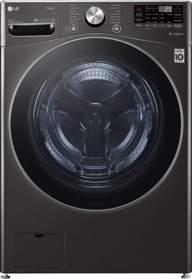 LG 5.0 Cu. Ft. Black Steel Front Load Washer