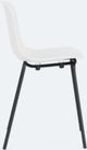 EQ3 Holi White/Black Outdoor Dining Side Chair-3