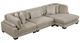 Homelegance® Traverse 3-Piece Taupe Modular Sectional with Reversible Chaise-0