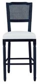 Forty West Camille Black/Washable White Bar Stool-1