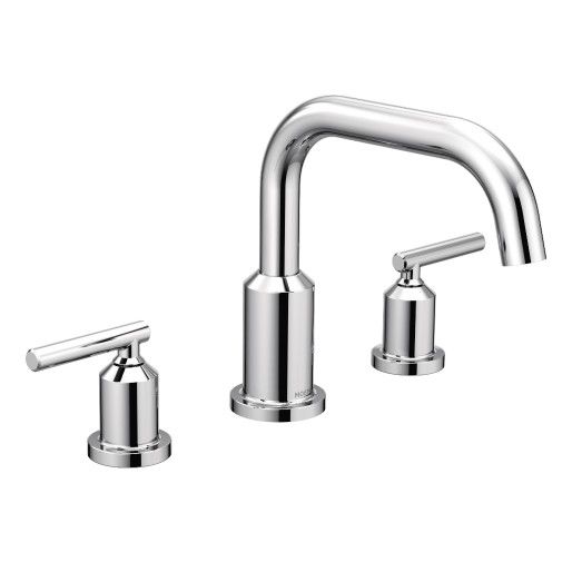 Moen® Gibson Chrome Two-Handle Non Diverter Roman Tub Faucet-1