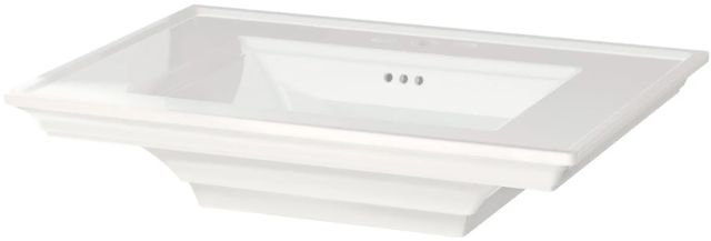 American Standard Town Square® S White 4" Centerset Pedestal Sink Top-1