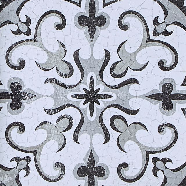Olliix by Madison Park Montage 3 Black/White Printed Distressed Tile Pattern Decorative Box Wall Art Set-1