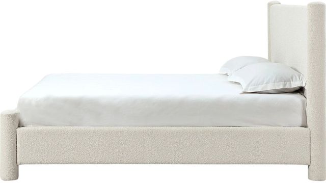 Modus Furniture Burke Cottage Cheese Full Upholstered Platform Bed-3