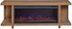 aspenhome® Latitude Brushed Bourbon 67" Open Fireplace Console-2