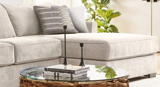 Michael Nicholas Designs Dahlia Coconut Parchment Right-Arm Facing XL Chaise