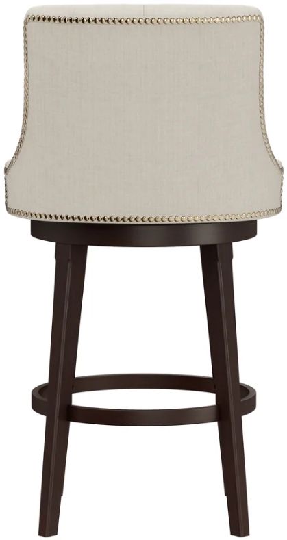 HH2 Home Halbrooke Chocolate/Cream Bar Height Stool-4