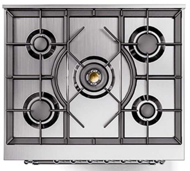 Ilve® Nostalgie II Series 30" Graphite Matte Pro Style Dual Fuel Range-3