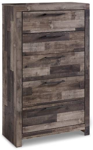 Benchcraft® Derekson 6-Piece Multi Gray King Panel Bed Set-3