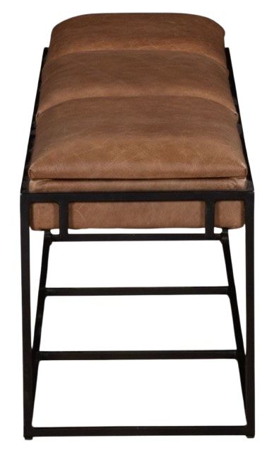 Home Trends & Design New York Black/Cognac Bench -2